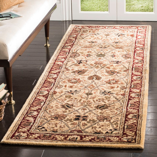 Safavieh Persian Legend Area Rug – Luxurious New Zealand Wool, Elegant Floral Design For Timeless Home Decor Ivory ,Red New Zealand Wool Pl516a-8ov