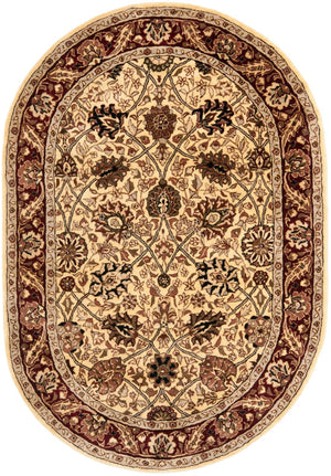 Safavieh Persian Legend Area Rug – Luxurious New Zealand Wool, Elegant Floral Design For Timeless Home Decor Ivory ,Red New Zealand Wool Pl516a-8ov