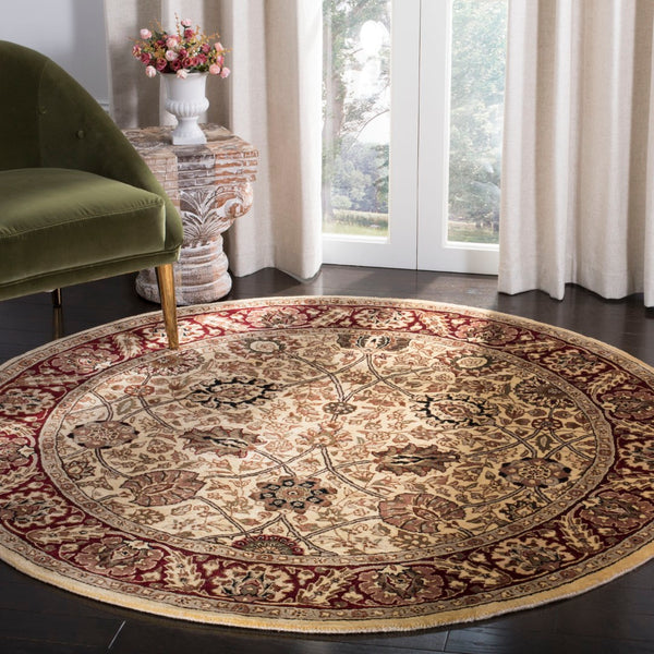 Safavieh Persian Legend Area Rug – Luxurious New Zealand Wool, Elegant Floral Design For Timeless Home Decor Ivory ,Red New Zealand Wool Pl516a-8ov