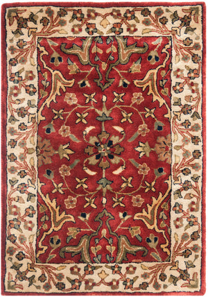Safavieh Persian Legend 527a Luxurious Area Rug - Exquisite Wool Craftsmanship Enhancing Timeless Elegance Red ,Ivory Wool Pile Pl527a-24