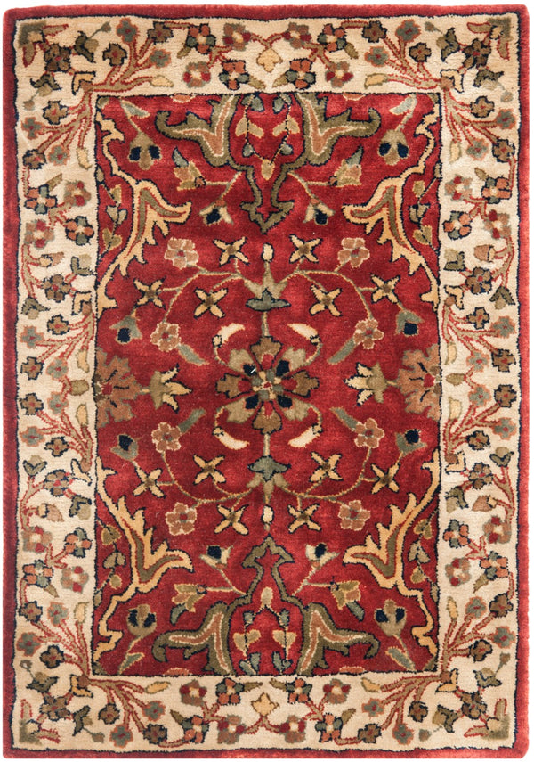 Safavieh Persian Legend 527a Luxurious Area Rug - Exquisite Wool Craftsmanship Enhancing Timeless Elegance Red ,Ivory Wool Pile Pl527a-24