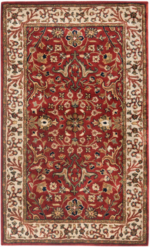 Safavieh Persian Legend 527a Luxurious Area Rug - Exquisite Wool Craftsmanship Enhancing Timeless Elegance Red ,Ivory Wool Pile Pl527a-24