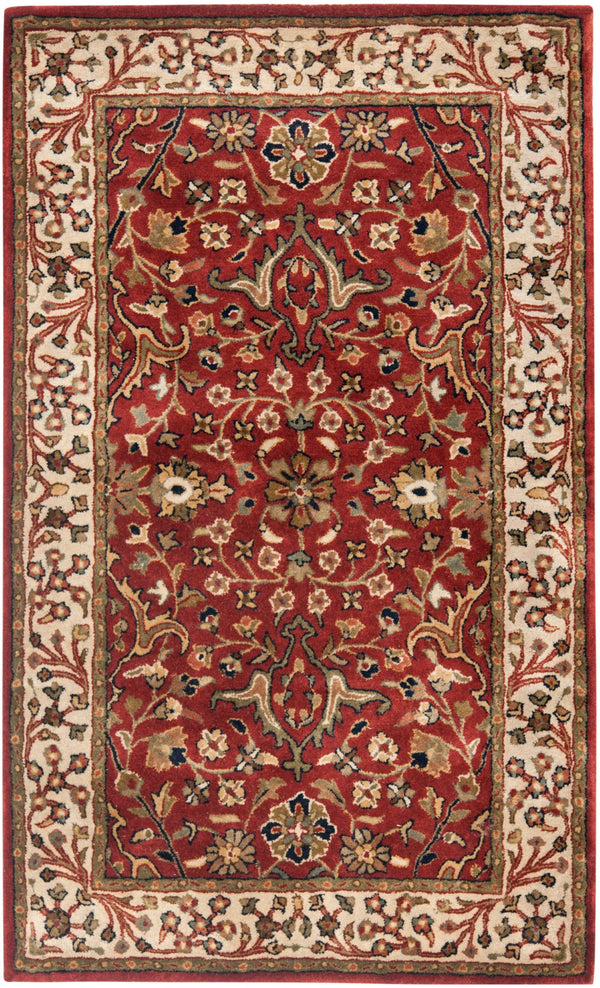 Safavieh Persian Legend 527a Luxurious Area Rug - Exquisite Wool Craftsmanship Enhancing Timeless Elegance Red ,Ivory Wool Pile Pl527a-24