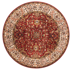 Safavieh Persian Legend 527a Luxurious Area Rug - Exquisite Wool Craftsmanship Enhancing Timeless Elegance Red ,Ivory Wool Pile Pl527a-24