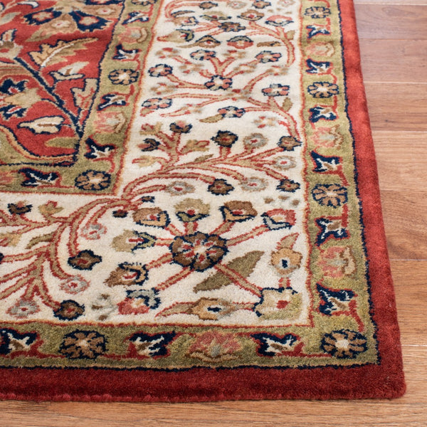 Safavieh Persian Legend 527a Luxurious Area Rug - Exquisite Wool Craftsmanship Enhancing Timeless Elegance Red ,Ivory Wool Pile Pl527a-24