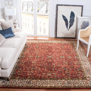 Safavieh Persian Legend 527a Luxurious Area Rug - Exquisite Wool Craftsmanship Enhancing Timeless Elegance Red ,Ivory Wool Pile Pl527a-24