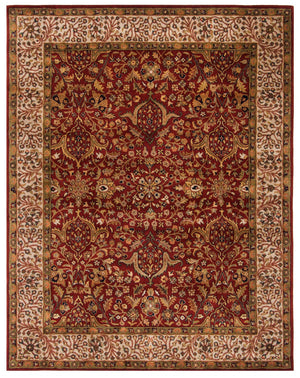 Safavieh Persian Legend 527a Luxurious Area Rug - Exquisite Wool Craftsmanship Enhancing Timeless Elegance Red ,Ivory Wool Pile Pl527a-24