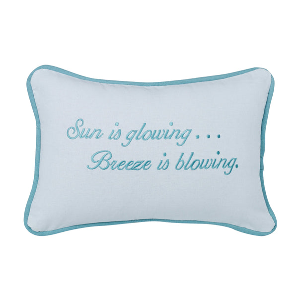 Hiend Accents Embroidered Cheerful Accent Pillow – Bright Design For Living Room, Sofa, Or Chair Décor Essentials Multi Shell, 100% Polyester. Filling, 100% Polyester Pl6117