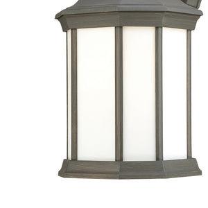 Thomas Lighting Hawthorne Matte Metal Outdoor Wall Sconce Traditional Lantern Glass Panel Porch Light Bronze 14 inches PL946263