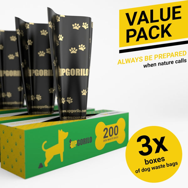 English Elm Kessler 600 Extra Thick Unscented Pet Waste Bags - 3 Rolls, Leak-Proof, Easy One-Handed Use! PLA-EQ7K55425-GG