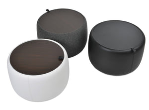 Soho Concept Planet Ottoman With Storage - Elegant Nubuck, Velvet & Camira Fabrics, 10-year Guarantee, Made In Turkey White,Walnut  Soho-concept-dining-chair-12370