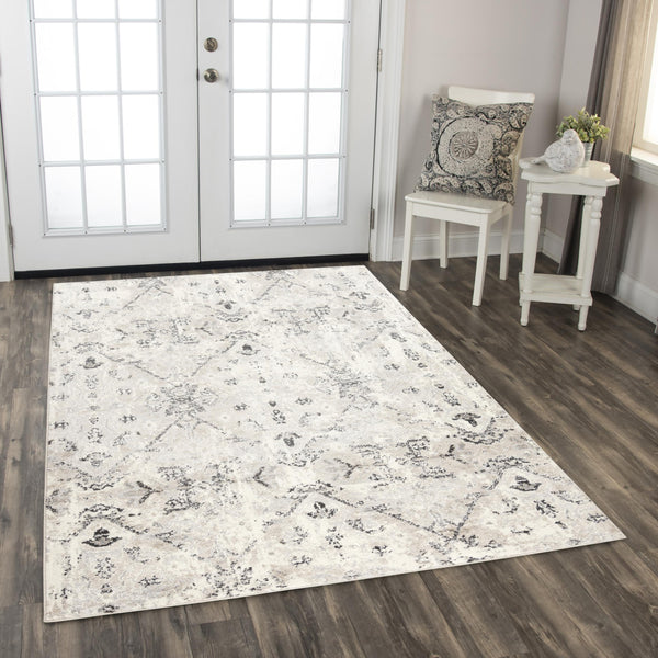 Rizzy Palace PLC860 Power Loomed  Polypropylene  Rug Beige 8'0" x 9'6"