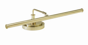 House Of Troy Led Piano Lamp - Elegant Black Design With Satin Nickel Accents For Perfect Lighting At Your Desk Polished Brass Metal Pled101-61