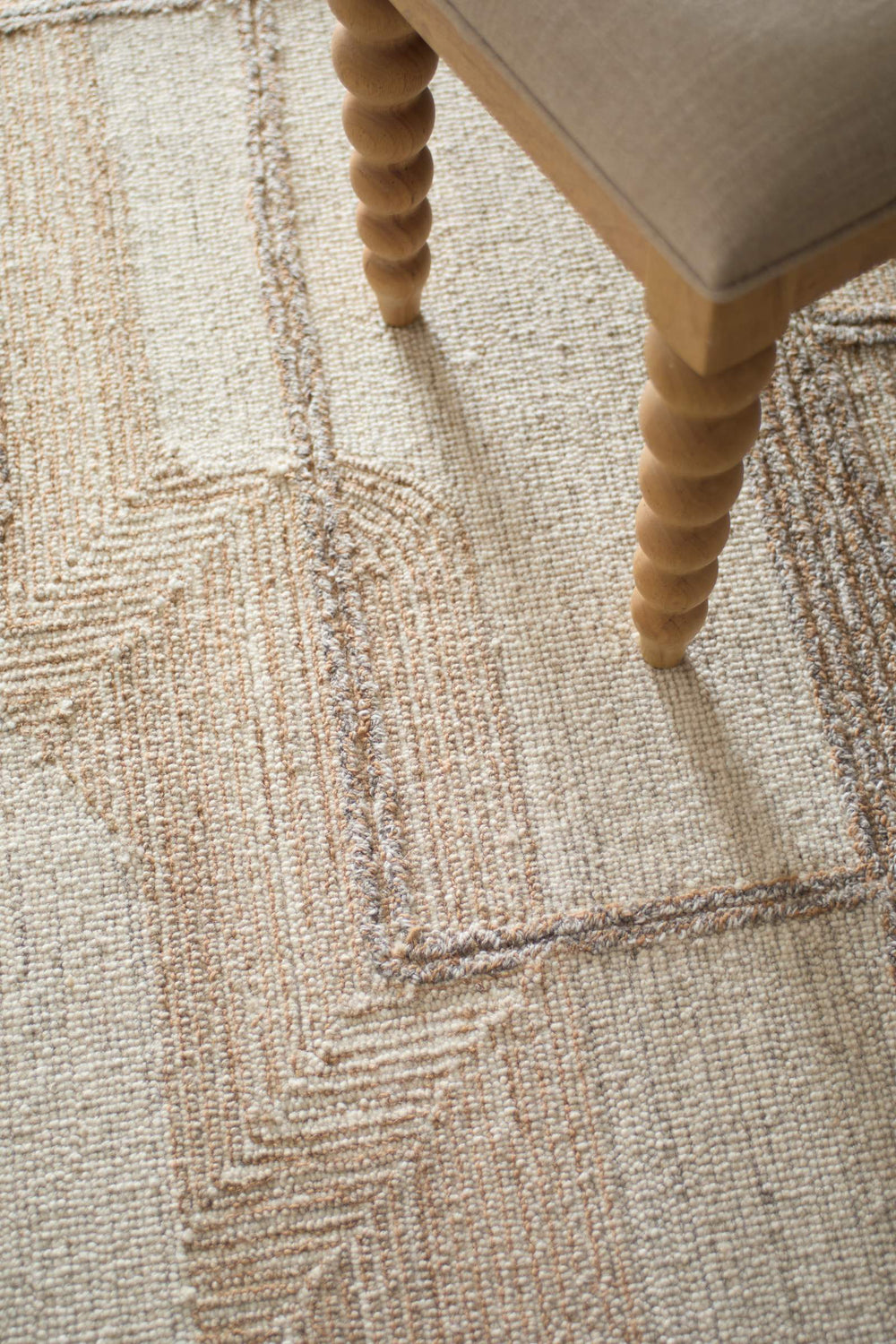 Feizy Rugs Pollock Hand Tufted Wool Blend Geometric Area Rug for Large Living Spaces PLK8954FIVYBGEJ00