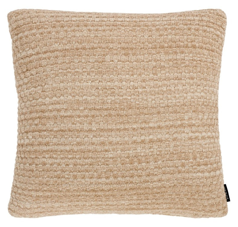 Safavieh Rava, Natural Beige Cotton Throw Pillow Soft Poly Fill Accent for Living Bedroom PLS415A-1818