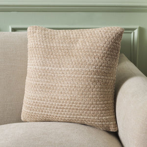 Safavieh Rava, Natural Beige Cotton Throw Pillow Soft Poly Fill Accent for Living Bedroom PLS415A-1818