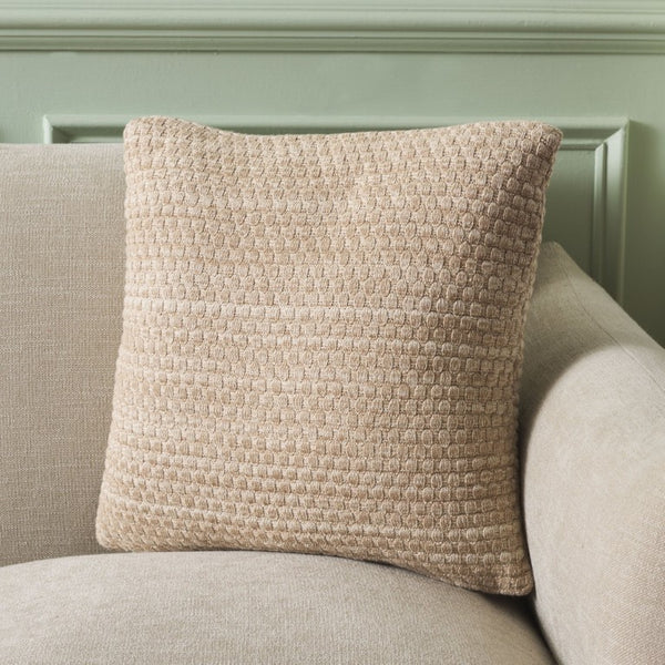 Safavieh Rava, Natural Beige Cotton Throw Pillow Soft Poly Fill Accent for Living Bedroom PLS415A-1818