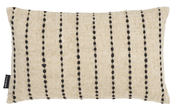 Safavieh Joi, Joi Cotton Lumbar Pillow Woven Graphic Natural Black Accent for Sofas and Chairs PLS5009A-1220