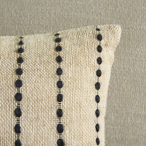 Safavieh Joi, Joi Cotton Lumbar Pillow Woven Graphic Natural Black Accent for Sofas and Chairs PLS5009A-1220