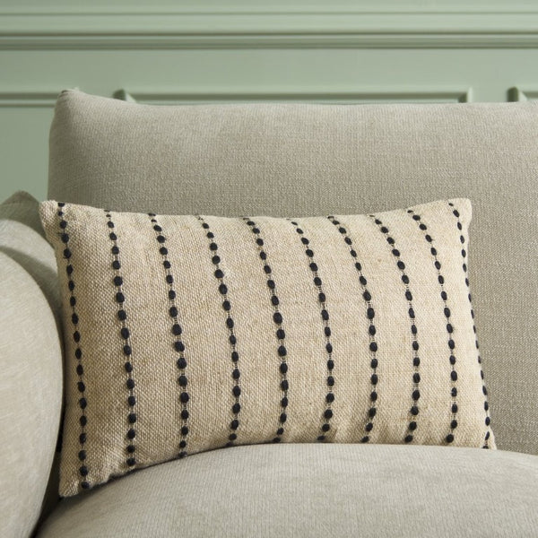 Safavieh Joi, Joi Cotton Lumbar Pillow Woven Graphic Natural Black Accent for Sofas and Chairs PLS5009A-1220