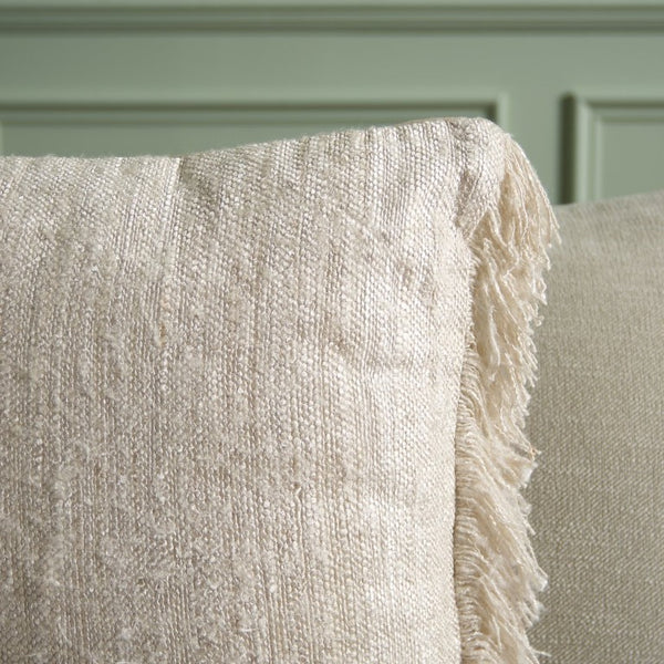 Safavieh Lurenz, Square Cotton Throw Pillow Neutral Toned Accent for Beds Sofas and Chairs Ivory PLS5013A-2020