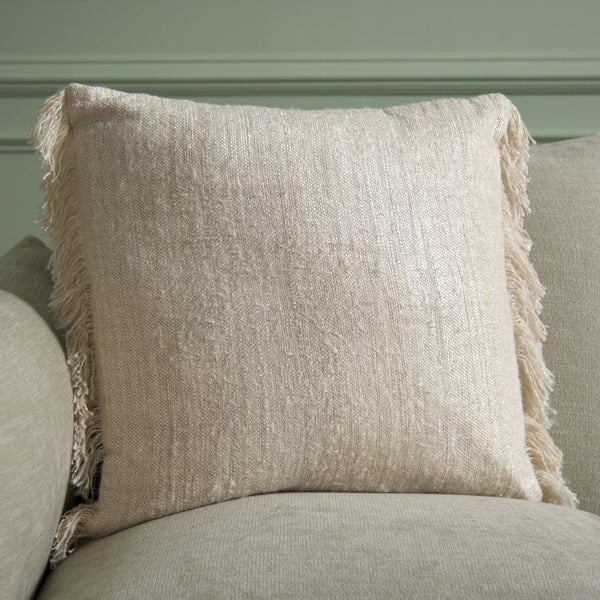 Safavieh Lurenz, Square Cotton Throw Pillow Neutral Toned Accent for Beds Sofas and Chairs Ivory PLS5013A-2020
