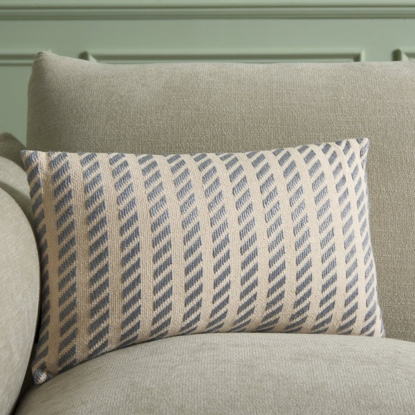 Safavieh Suki, Woven Cotton Lumbar Pillow Neutral Grey Cozy Accent for Sofa or Bed PLS5014A-1220