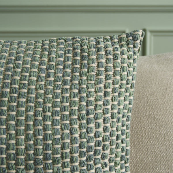 Safavieh Ina, Ina Solid Green Cotton Throw Pillow Earthy Organic Accent for Sofas and Beds PLS5018A-2020