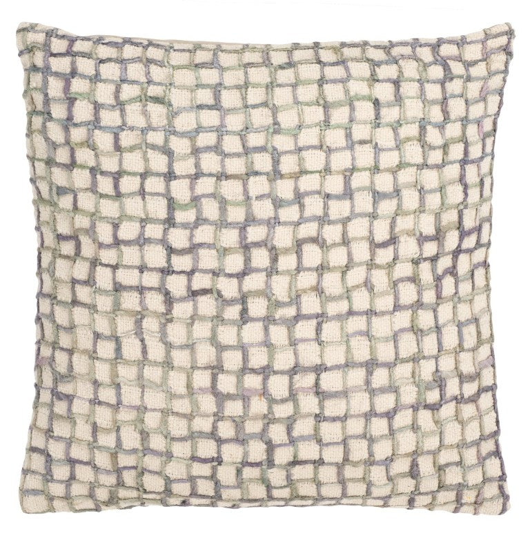 Safavieh Quella, Solid Grey Cotton Throw Pillow Soft Breathable Square Accent for Sofa or Bed PLS5019A-2020