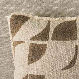 Safavieh Juara, Cotton Linen Lumbar Pillow Textured Taupe Accent for Sofa or Bed Layering PLS705A-1420