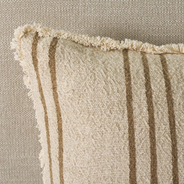 Safavieh Rory, Cotton Linen Lumbar Pillow Woven Neutral Texture for Sofas and Beds PLS706A-1420