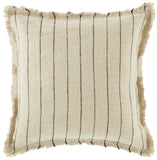 Mckay, 20 X 20, Natural/Black, Linen Pillow