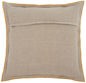 Safavieh Amal, 20 X 20, Natural/Mustard, Linen Pillow Natural / Mustard PLS8002A-2020