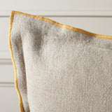 Safavieh Amal, 20 X 20, Natural/Mustard, Linen Pillow Natural / Mustard PLS8002A-2020