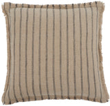 Arden, 20 X 20, Natural/Black, Linen Pillow