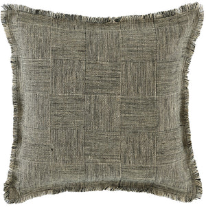 Safavieh Terra, 20 X 20, Black/Natural, Linen Pillow Black / Natural PLS8008A-2020