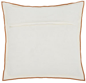 Safavieh Hallie, 20 X 20, White/Rust, Linen Pillow White / Rust PLS8010A-2020