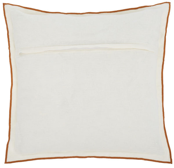 Safavieh Hallie, 20 X 20, White/Rust, Linen Pillow White / Rust PLS8010A-2020