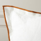 Safavieh Hallie, 20 X 20, White/Rust, Linen Pillow White / Rust PLS8010A-2020