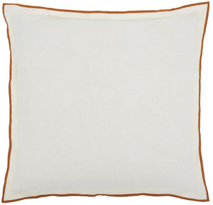 Safavieh Hallie, 20 X 20, White/Rust, Linen Pillow White / Rust PLS8010A-2020