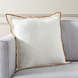 Safavieh Hallie, 20 X 20, White/Rust, Linen Pillow White / Rust PLS8010A-2020