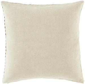 Safavieh Zahara, 24 X 24, Natural/Black, Linen Pillow Natural / Black PLS8011A-2424