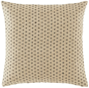 Safavieh Zahara, 24 X 24, Natural/Black, Linen Pillow Natural / Black PLS8011A-2424