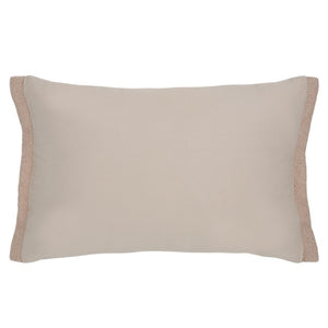 Safavieh Pyper, Boucle Linen Lumbar Pillow Soft Textured Accent for Sofa or Layered Bed Styling Pink 15 x 23 PLS9004A-1523
