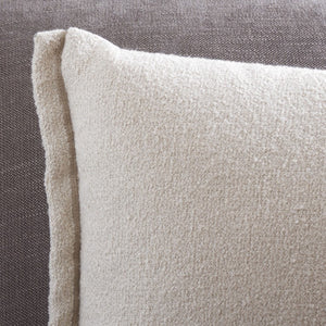 Safavieh Pyper, Boucle Linen Lumbar Pillow Soft Textured Accent for Sofa or Layered Bed Styling Ivory 15 x 23 PLS9004B-1523
