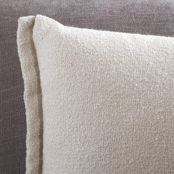 Safavieh Pyper, Boucle Linen Lumbar Pillow Soft Textured Accent for Sofa or Layered Bed Styling Ivory 15 x 23 PLS9004B-1523