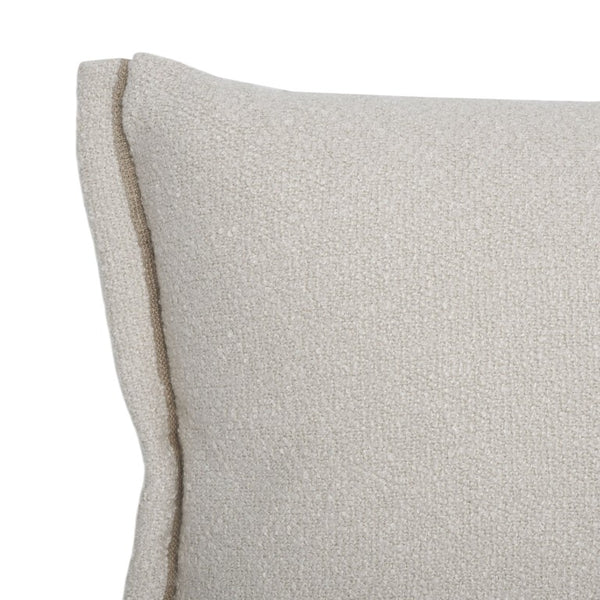 Safavieh Pyper, Boucle Linen Lumbar Pillow Soft Textured Accent for Sofa or Layered Bed Styling Ivory 15 x 23 PLS9004B-1523
