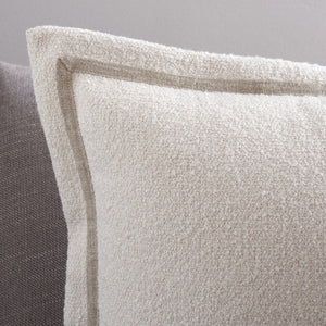 Safavieh Pyper, Boucle Linen Lumbar Pillow Soft Textured Accent for Sofa or Layered Bed Styling Ivory 15 x 23 PLS9004B-1523