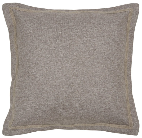 Safavieh Pyper, Boucle Linen Lumbar Pillow Soft Textured Accent for Sofa or Layered Bed Styling Taupe 18 x 18 PLS9004C-1818
