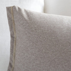 Safavieh Pyper, Boucle Linen Lumbar Pillow Soft Textured Accent for Sofa or Layered Bed Styling Taupe 18 x 18 PLS9004C-1818